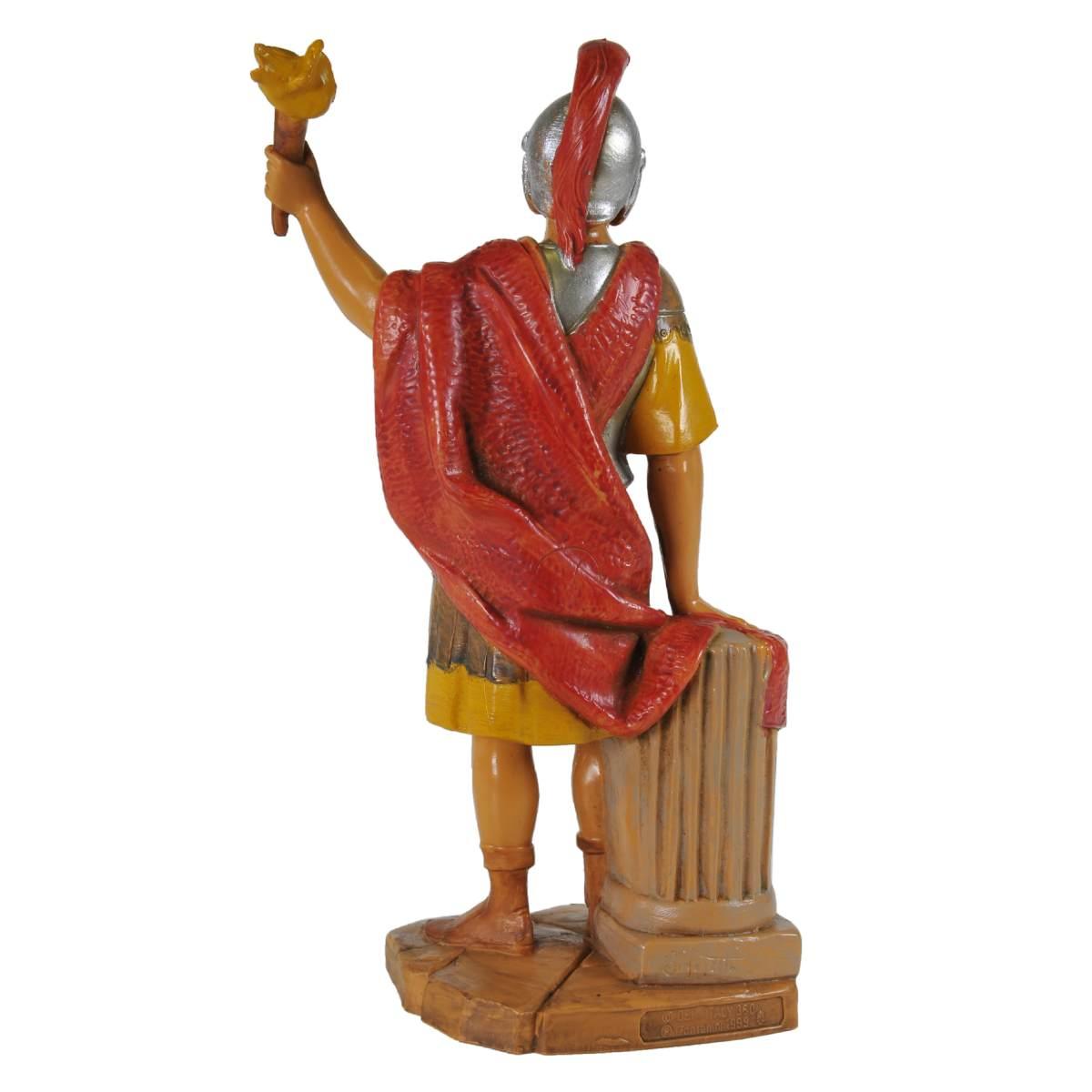 Statua presepe 19 cm soldato romano fiaccola