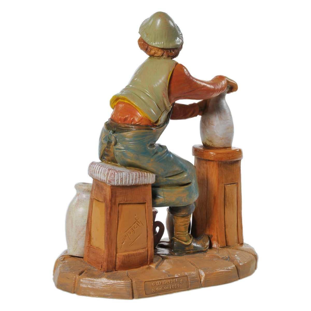 Statua presepe 19 cm ceramista vasi