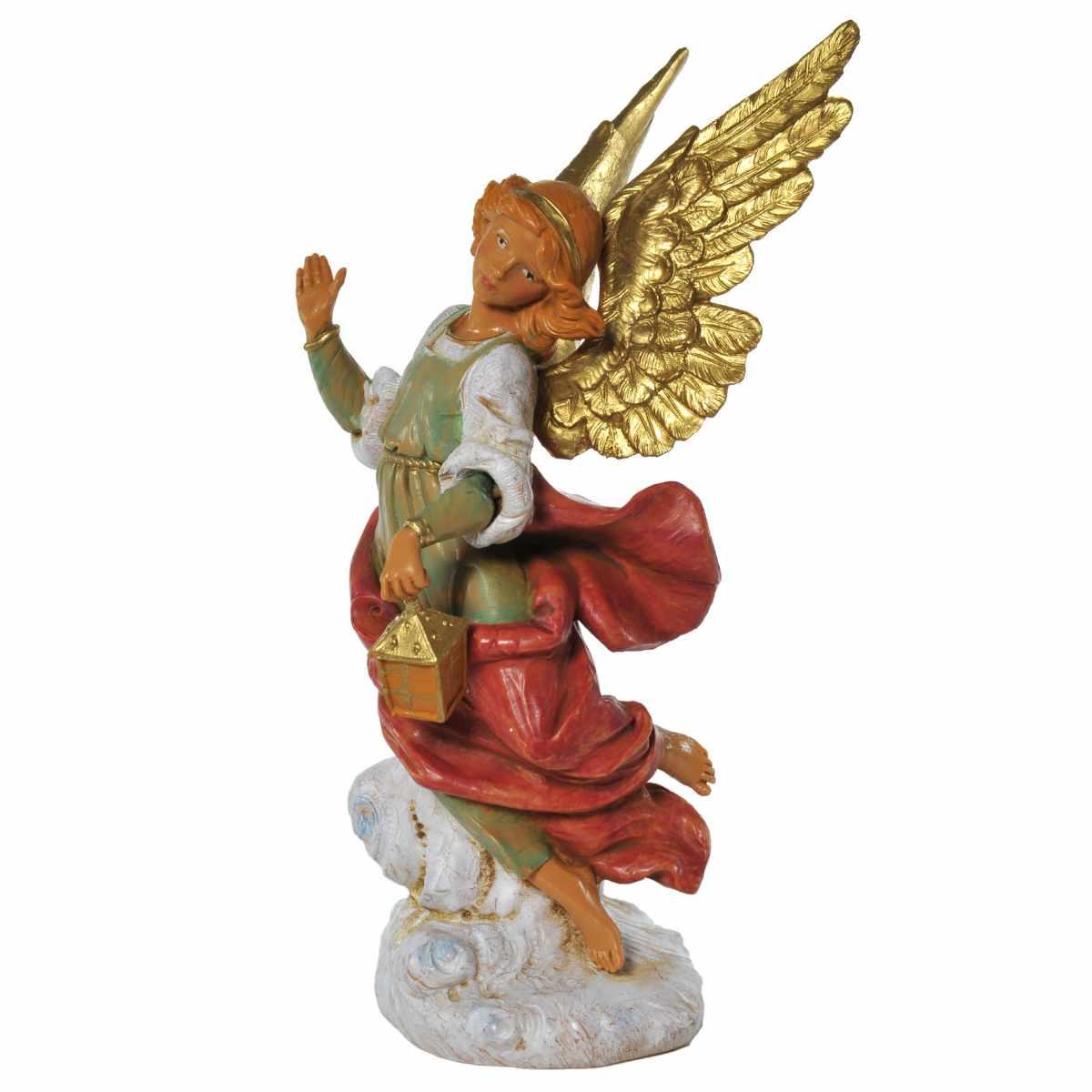 Statua presepe 19 cm angelo con base