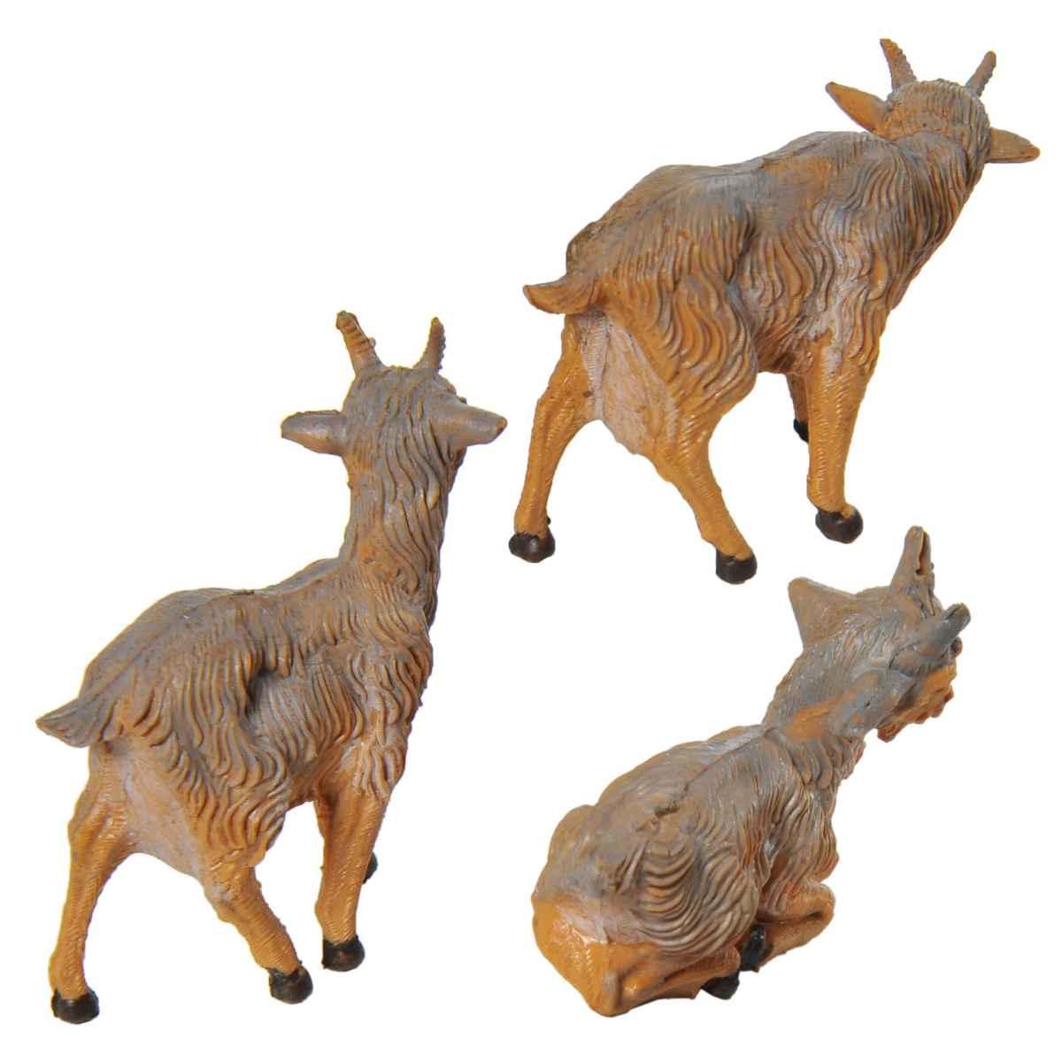 Statua presepe 10 cm caprette in piedi assortite