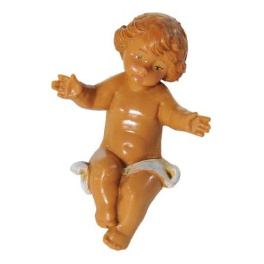 Statua presepe gesù bambino senza culla