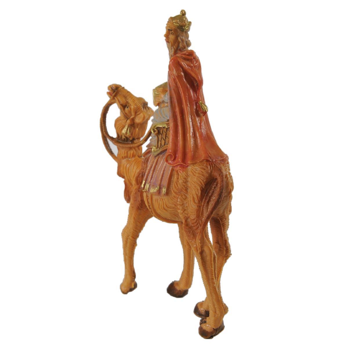 Statua presepe 6.5 cm re magio melchiorre cammello