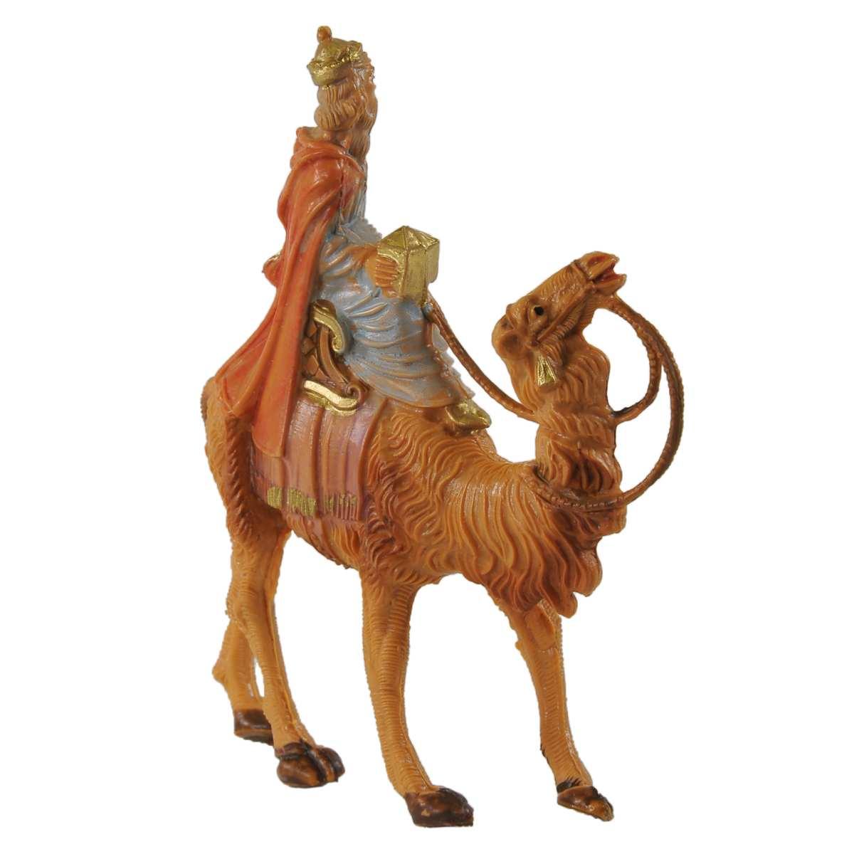 Statua presepe 6.5 cm re magio melchiorre cammello