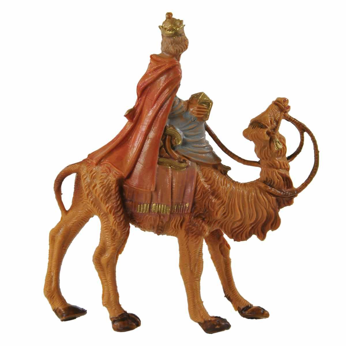 Statua presepe 6.5 cm re magio melchiorre cammello
