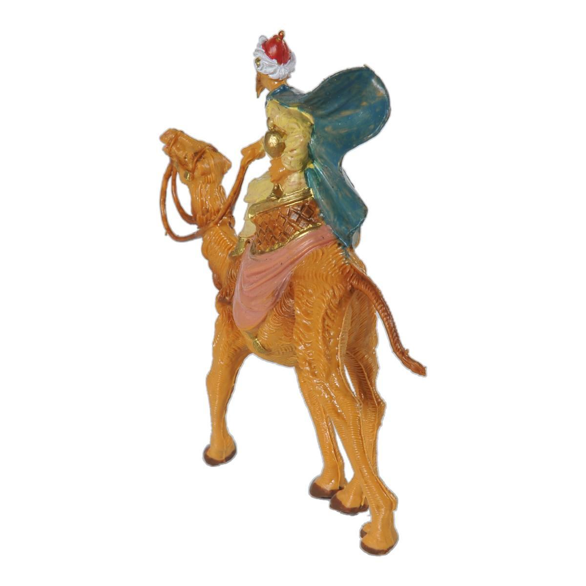 Statua presepe 6.5 cm re magio gaspare cammello