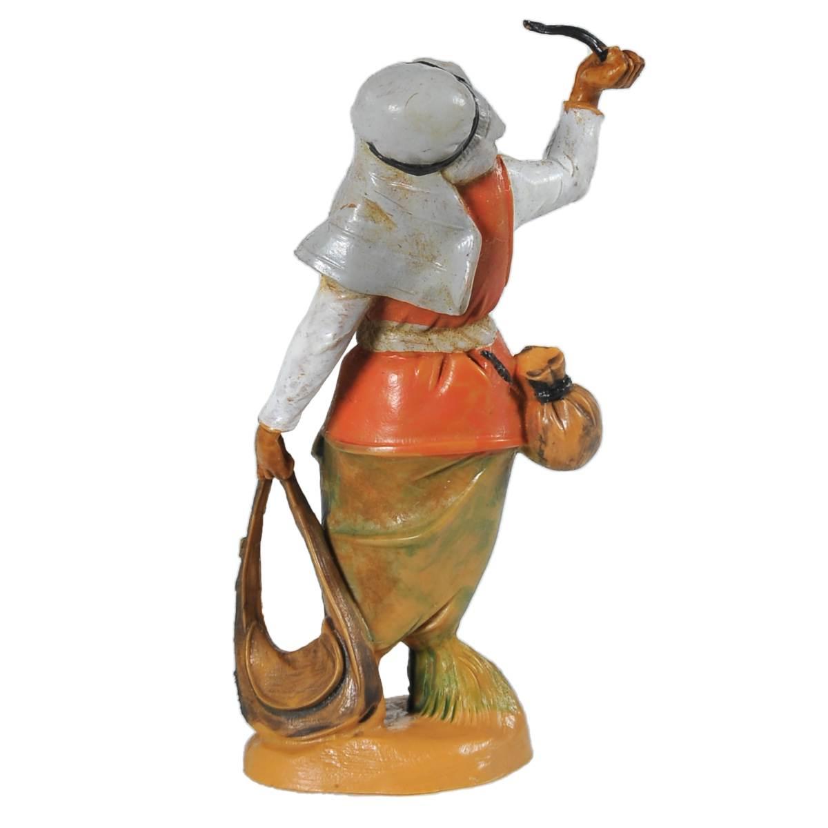Statua presepe 6.5 cm pastore frusta