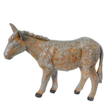 Statua presepe 19 cm asino in piedi