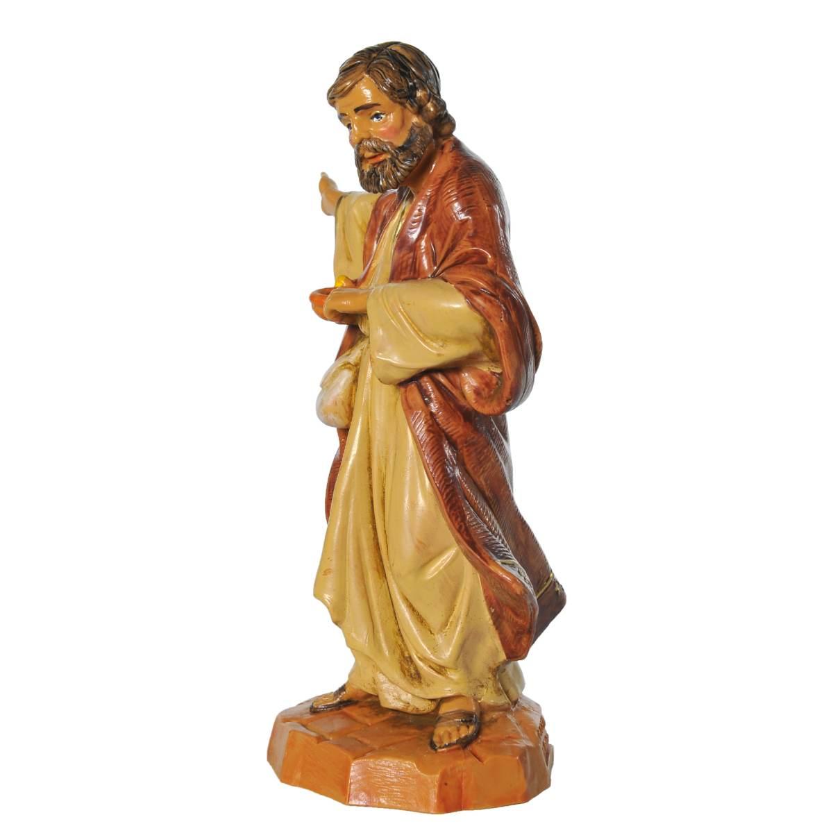Statua presepe 12 cm pastore locandiere