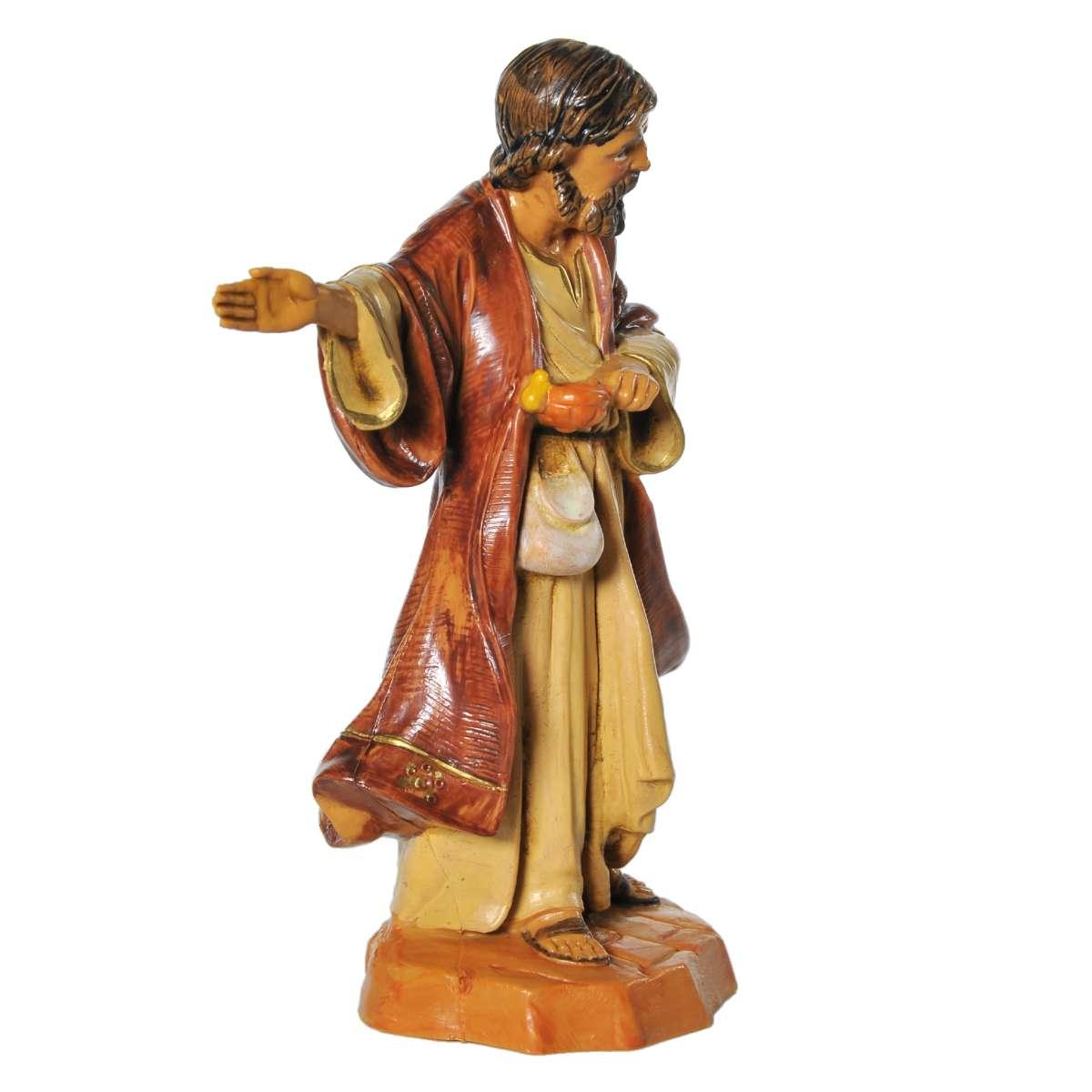 Statua presepe 12 cm pastore locandiere
