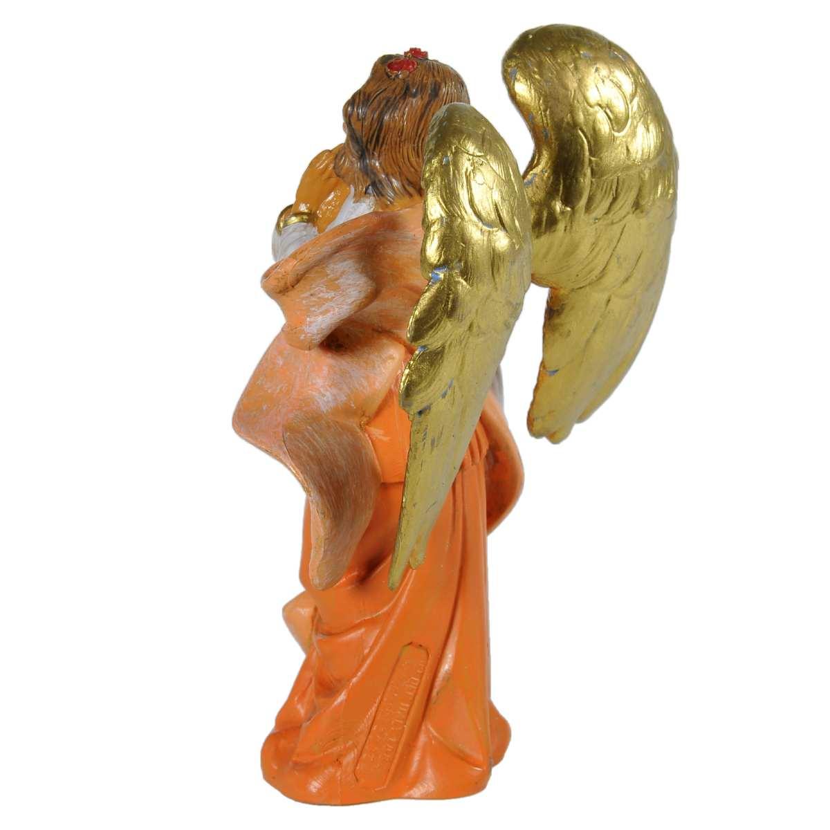 Statua presepe 12 cm angelo mani giunte