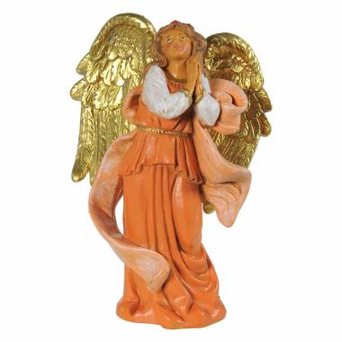 Statua presepe 12 cm angelo mani giunte