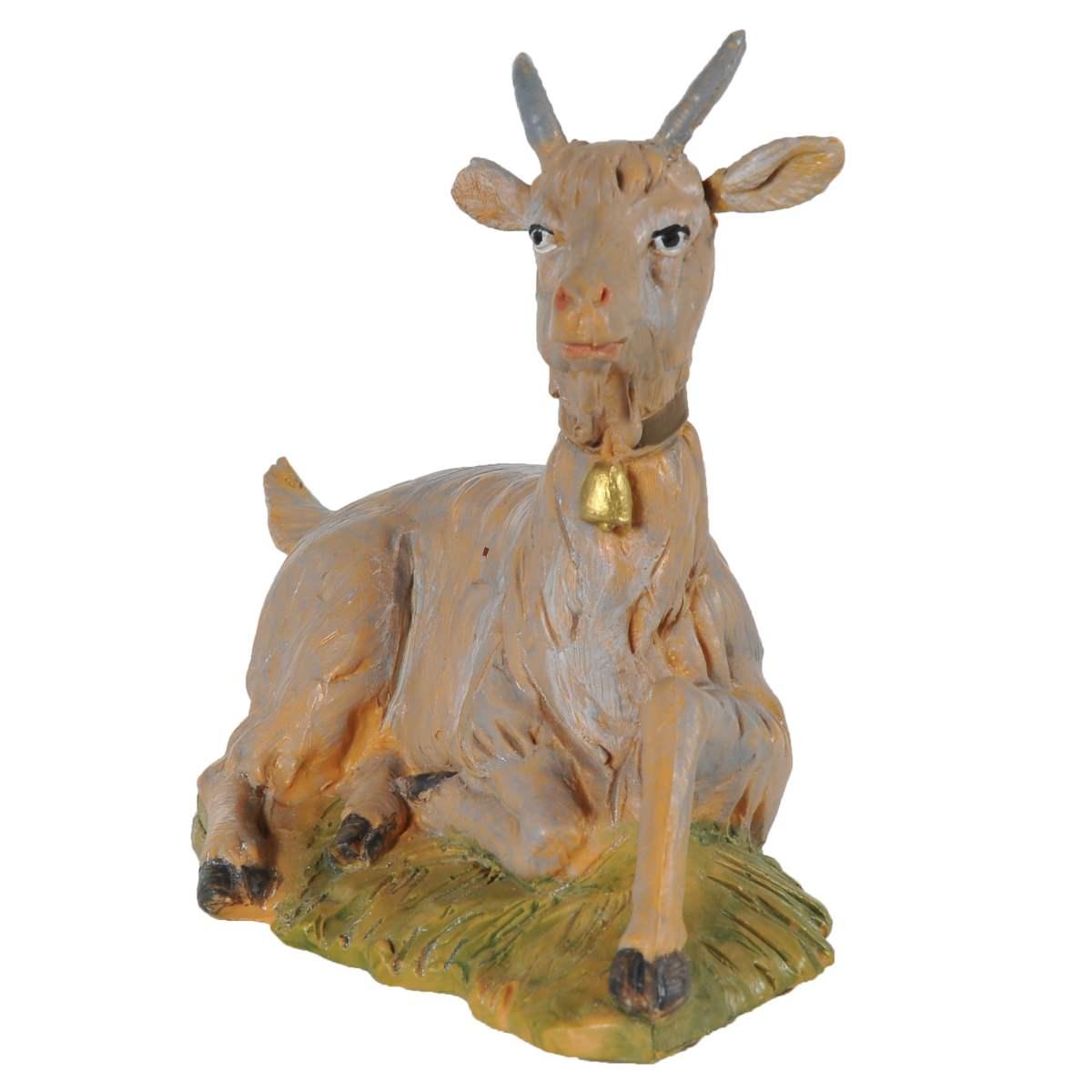 Statua presepe 30 cm capretta sdraiata