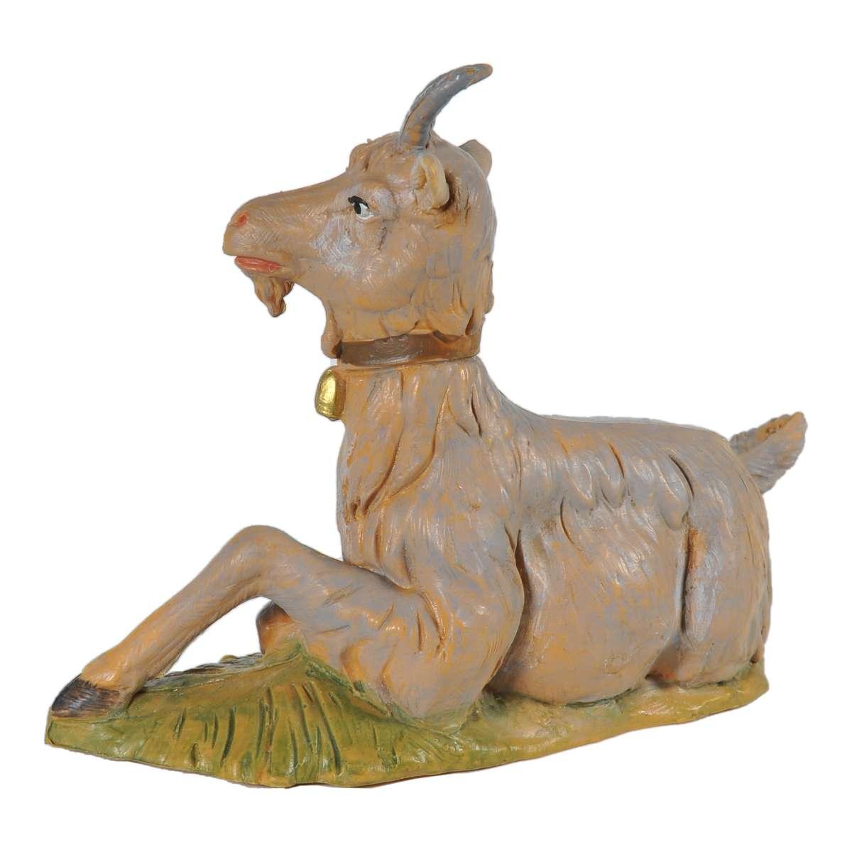 Statua presepe 30 cm capretta sdraiata