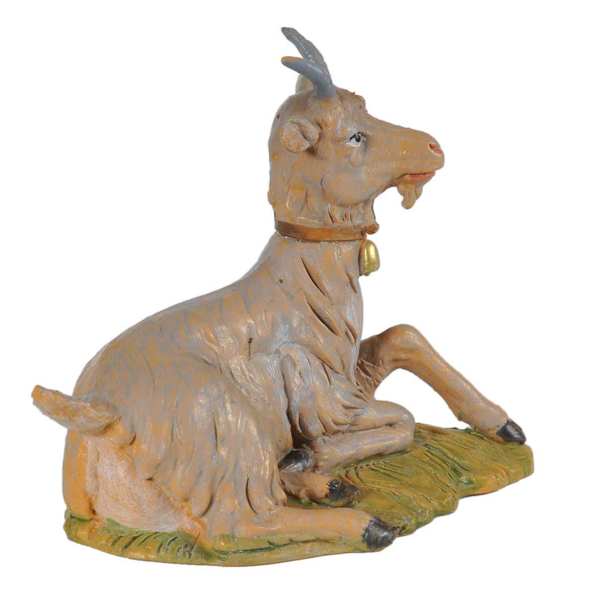 Statua presepe 30 cm capretta sdraiata