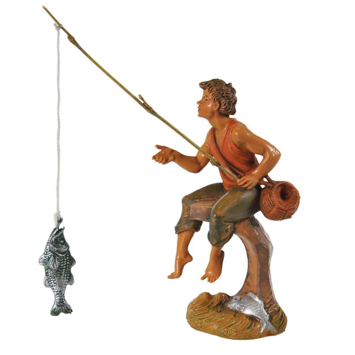 Statua presepe 10 cm pastori doppi assortiti