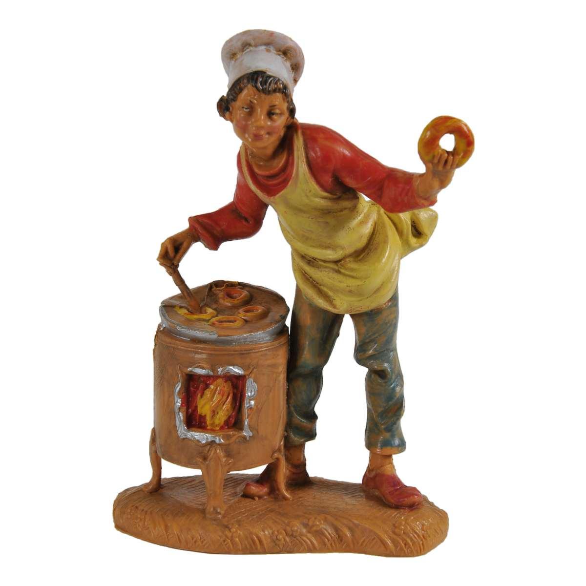 Statua presepe 10 cm pastori doppi assortiti