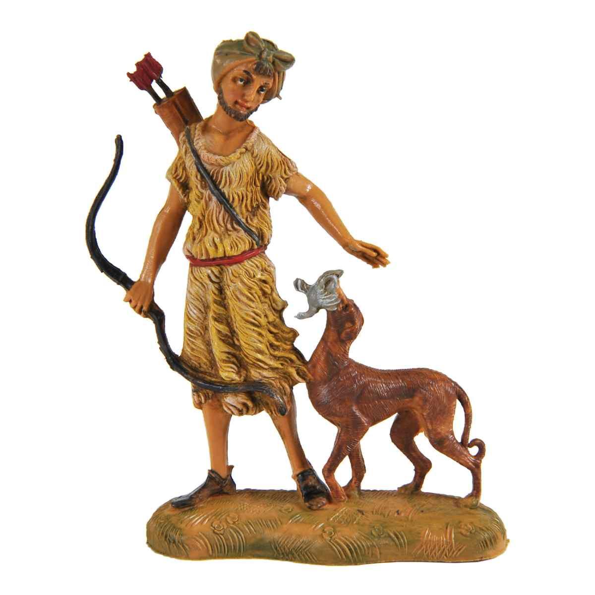 Statua presepe 10 cm pastori doppi assortiti