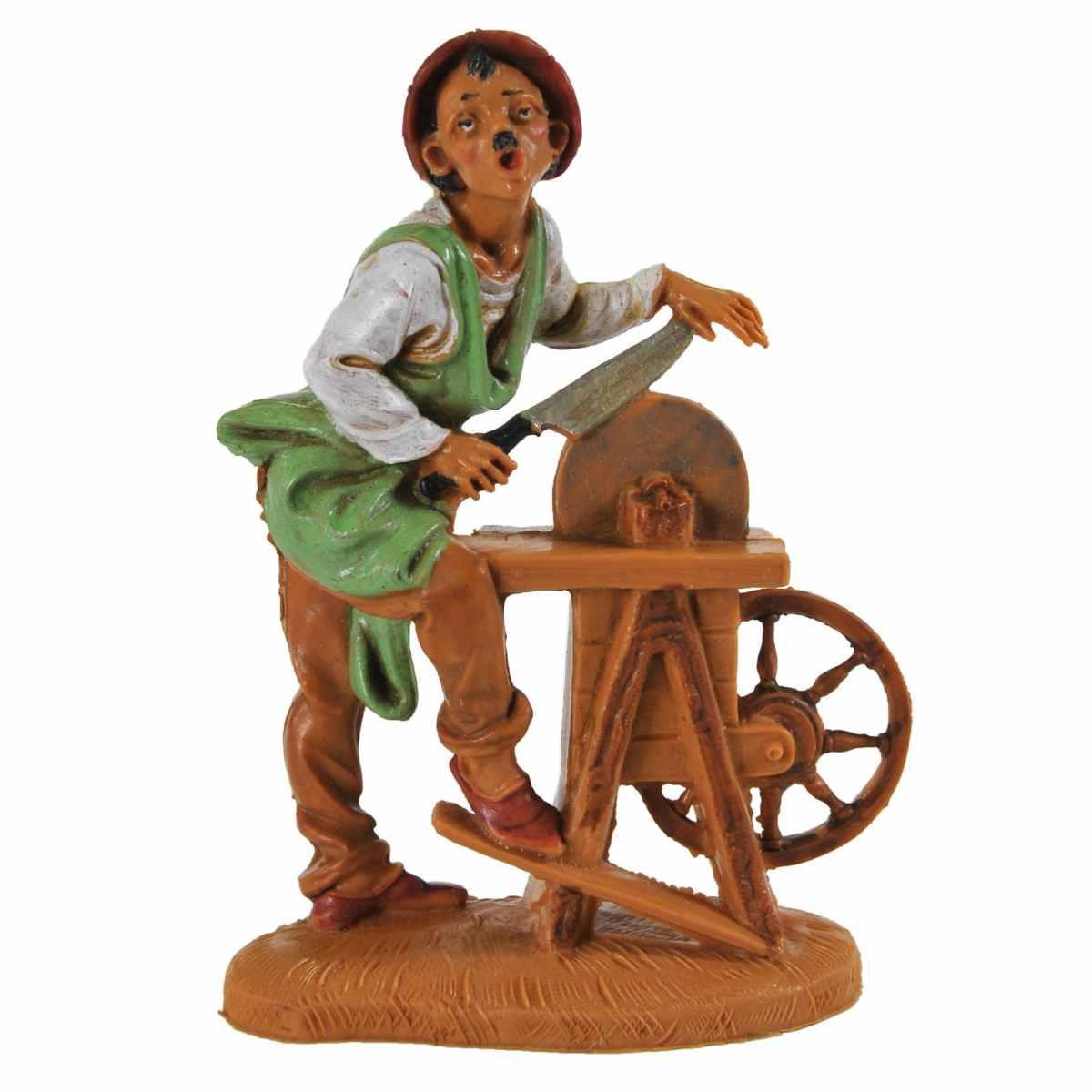 Statua presepe 10 cm pastori doppi assortiti