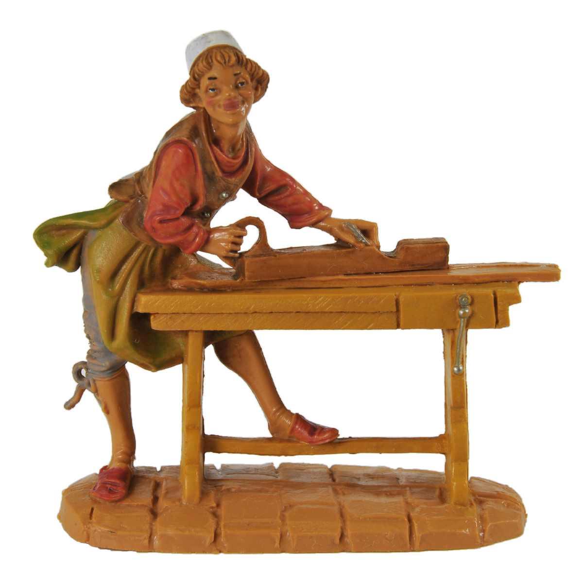 Statua presepe 10 cm pastori doppi assortiti