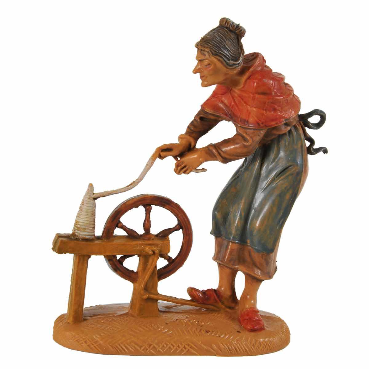 Statua presepe 10 cm pastori doppi assortiti