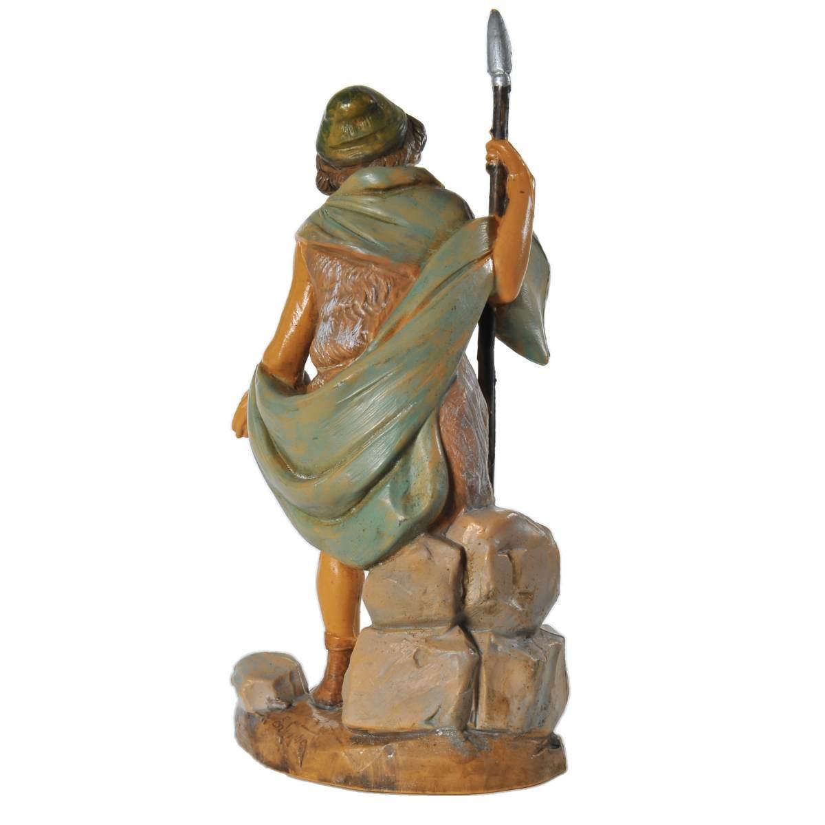 Statua presepe 12 cm cacciatore lancia pugnale