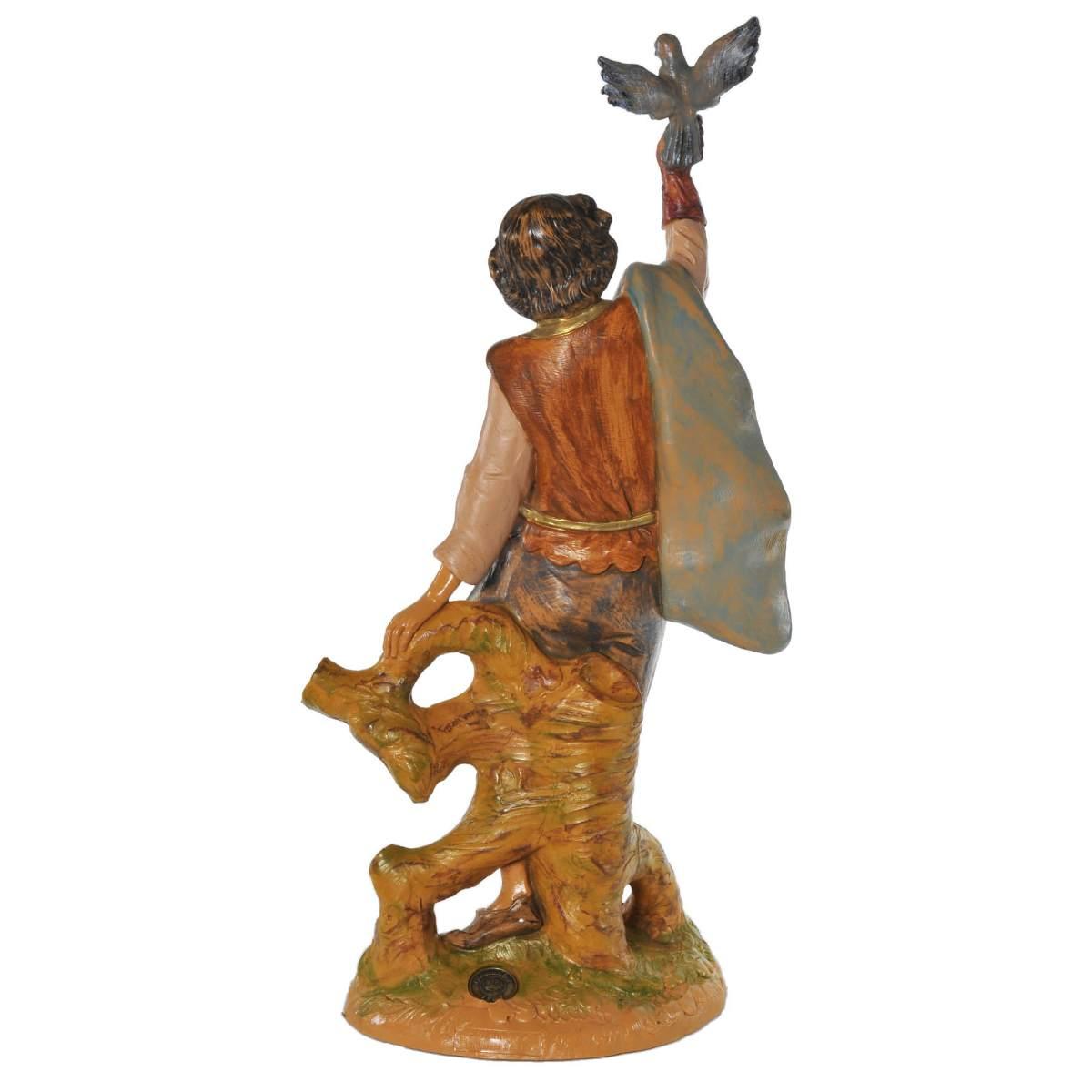 Statua presepe 30 cm falconiere falco