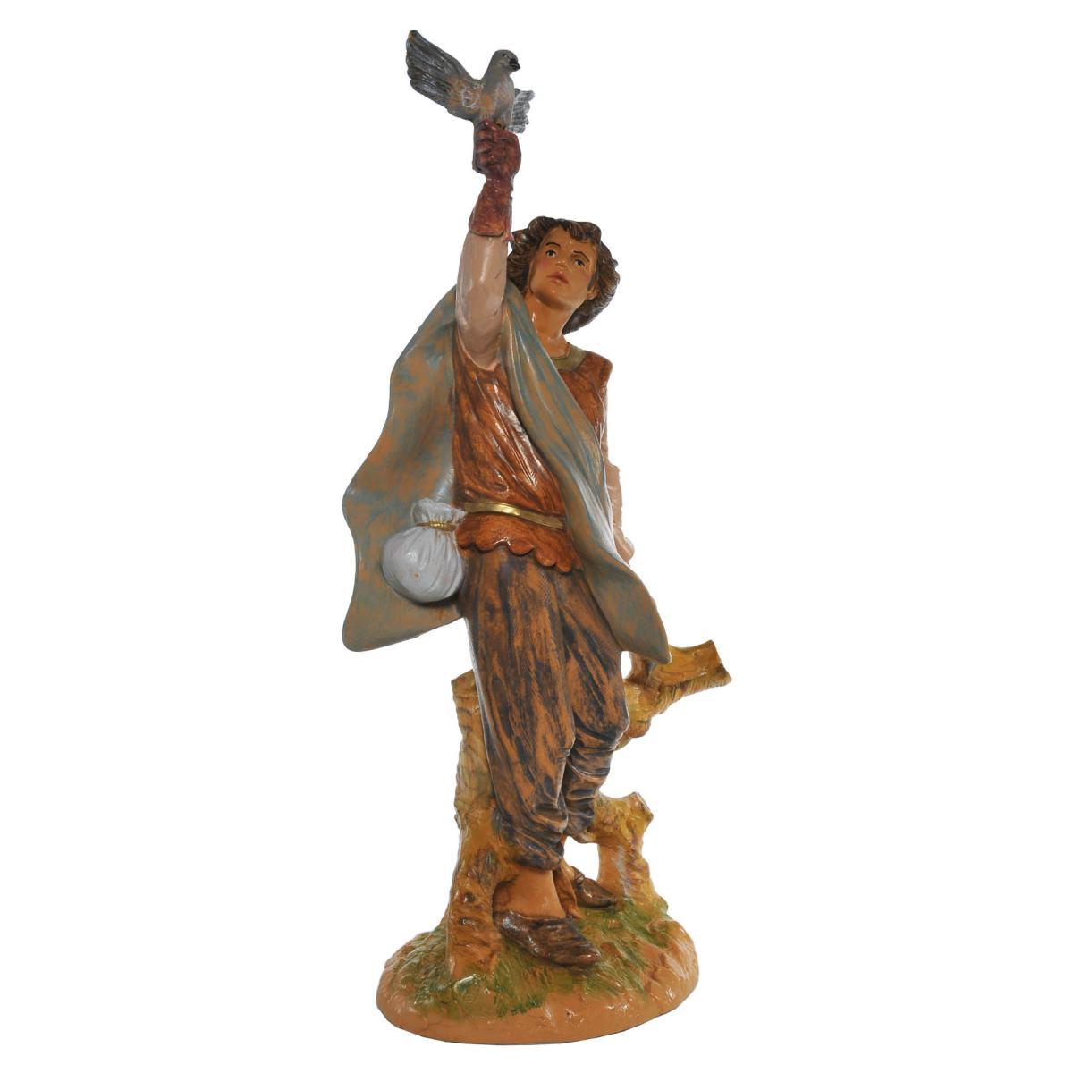 Statua presepe 30 cm falconiere falco