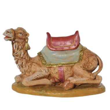 Statua presepe 19 cm cammello sdraiato