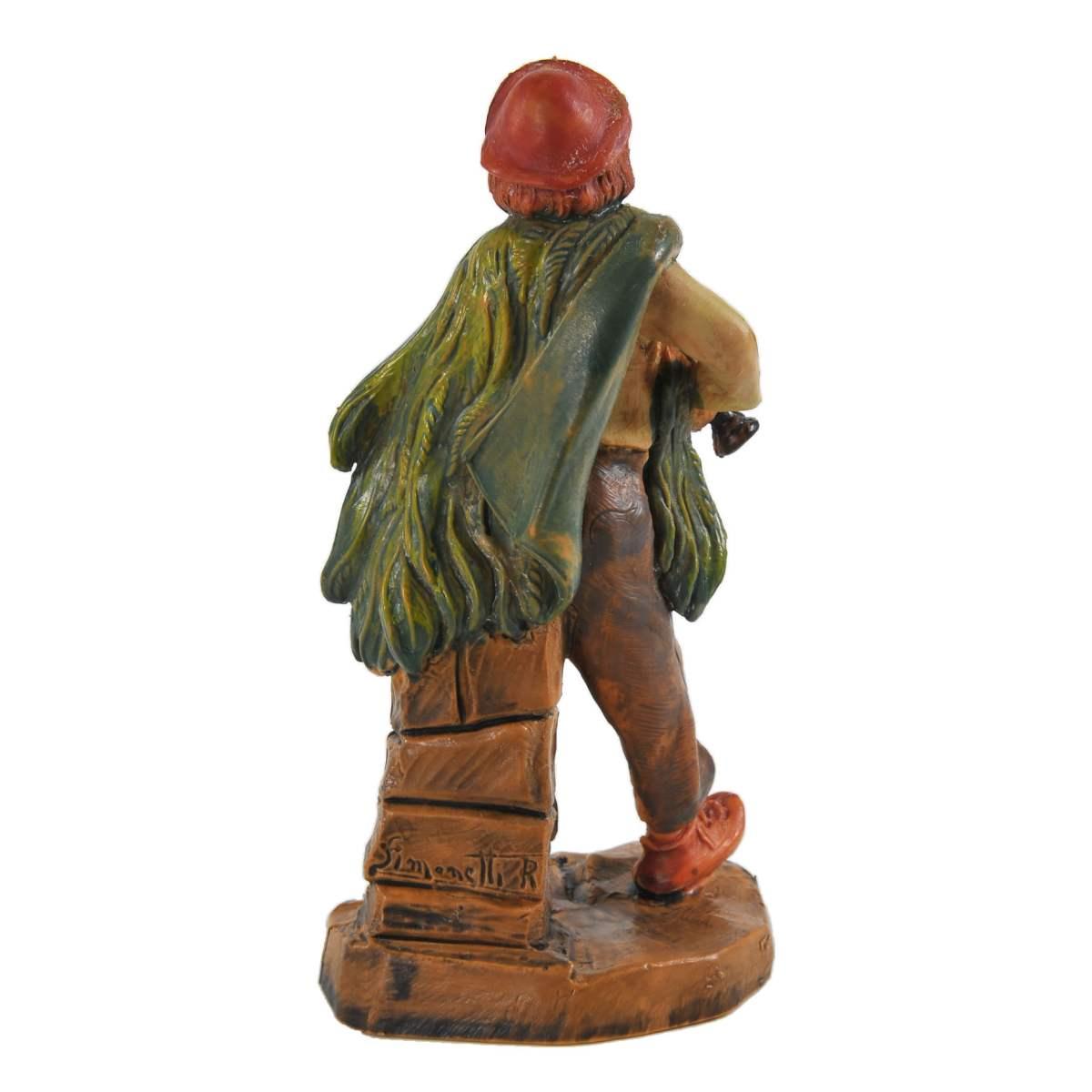 Statua presepe 9.5 cm pastore flauto