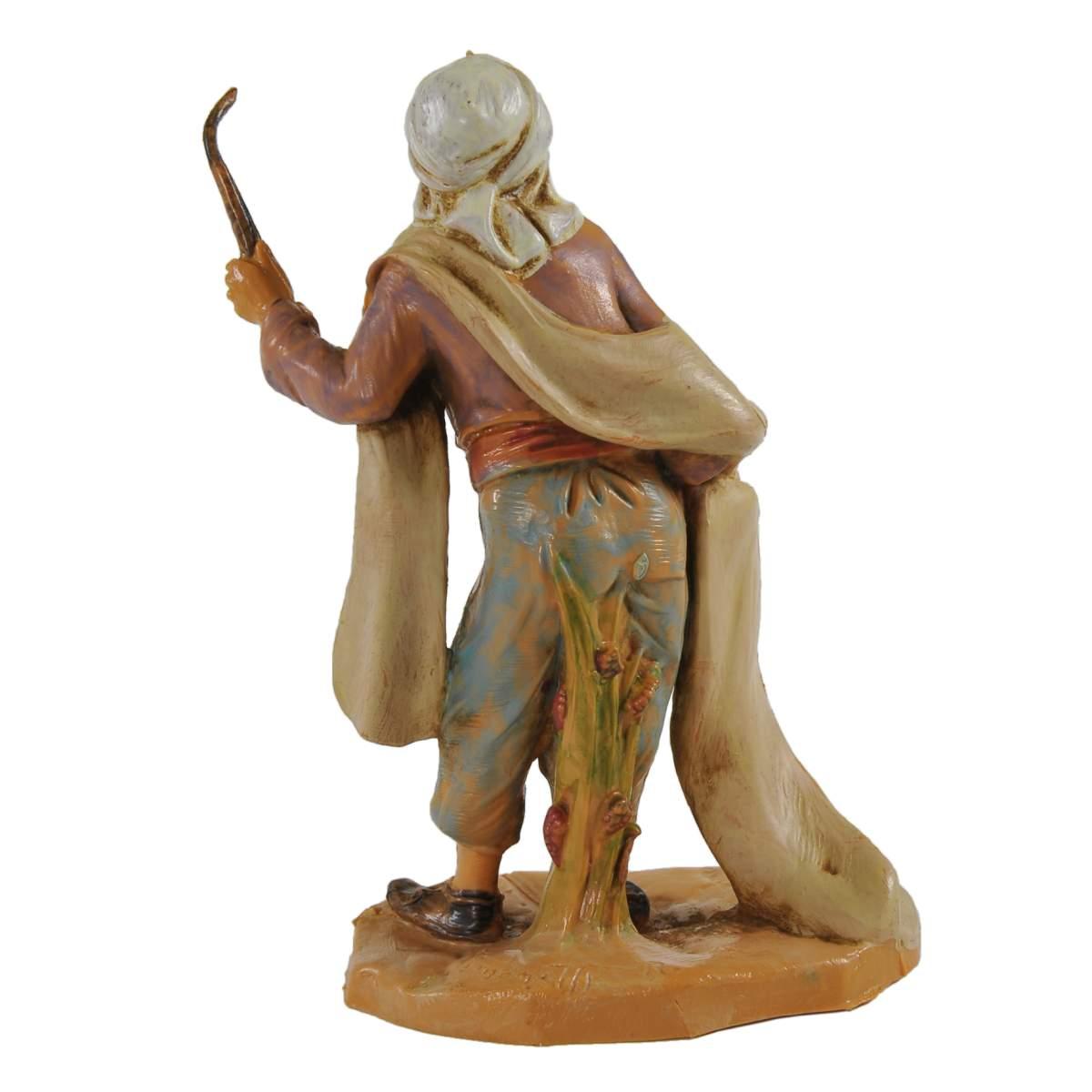Statua presepe 9.5 cm pastore frusta