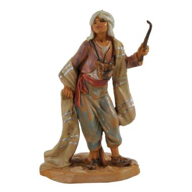 Statua presepe 9.5 cm pastore frusta