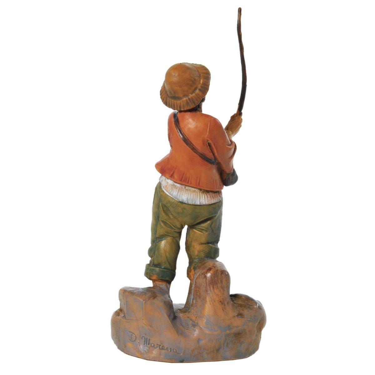 Statua presepe 9.5 cm pescatore di fiume