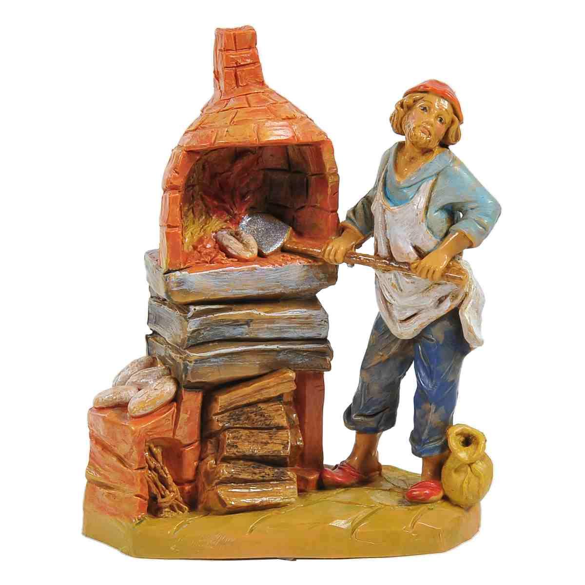 Statua presepe 9.5 cm fornaio