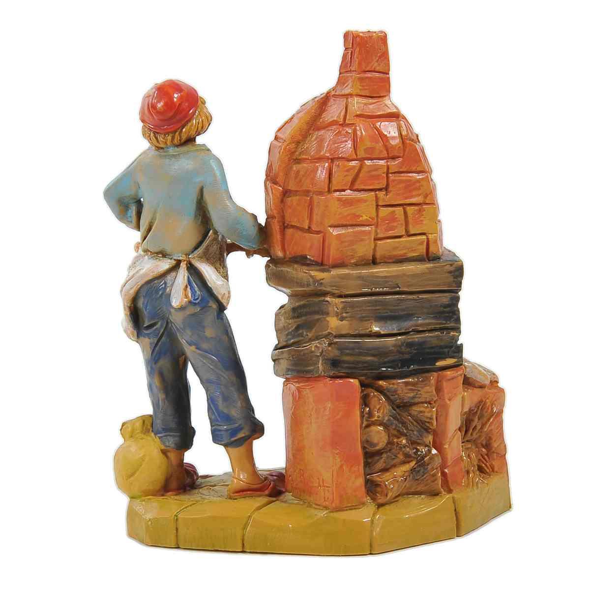Statua presepe 9.5 cm fornaio
