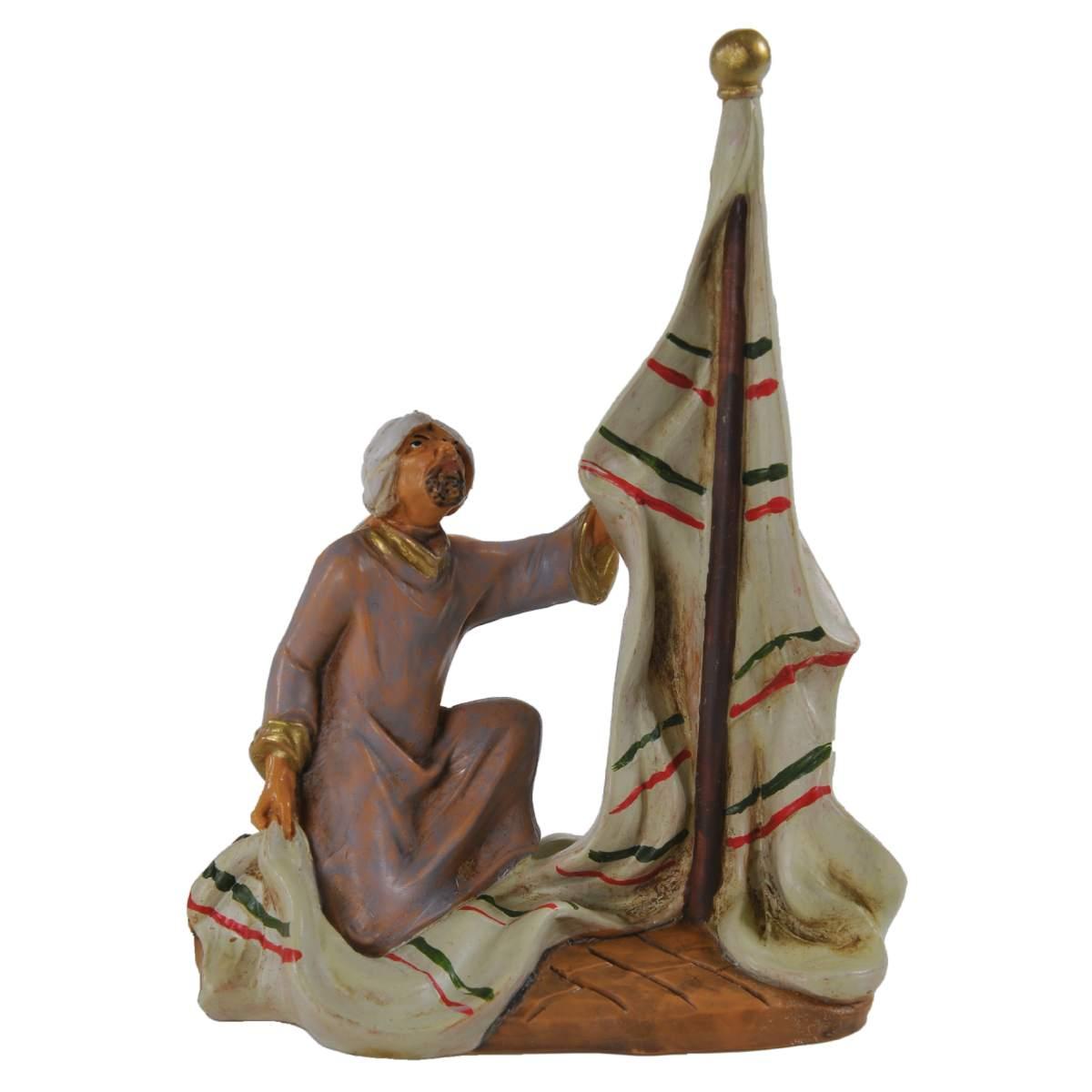 Statua presepe 9.5 cm montatore tende