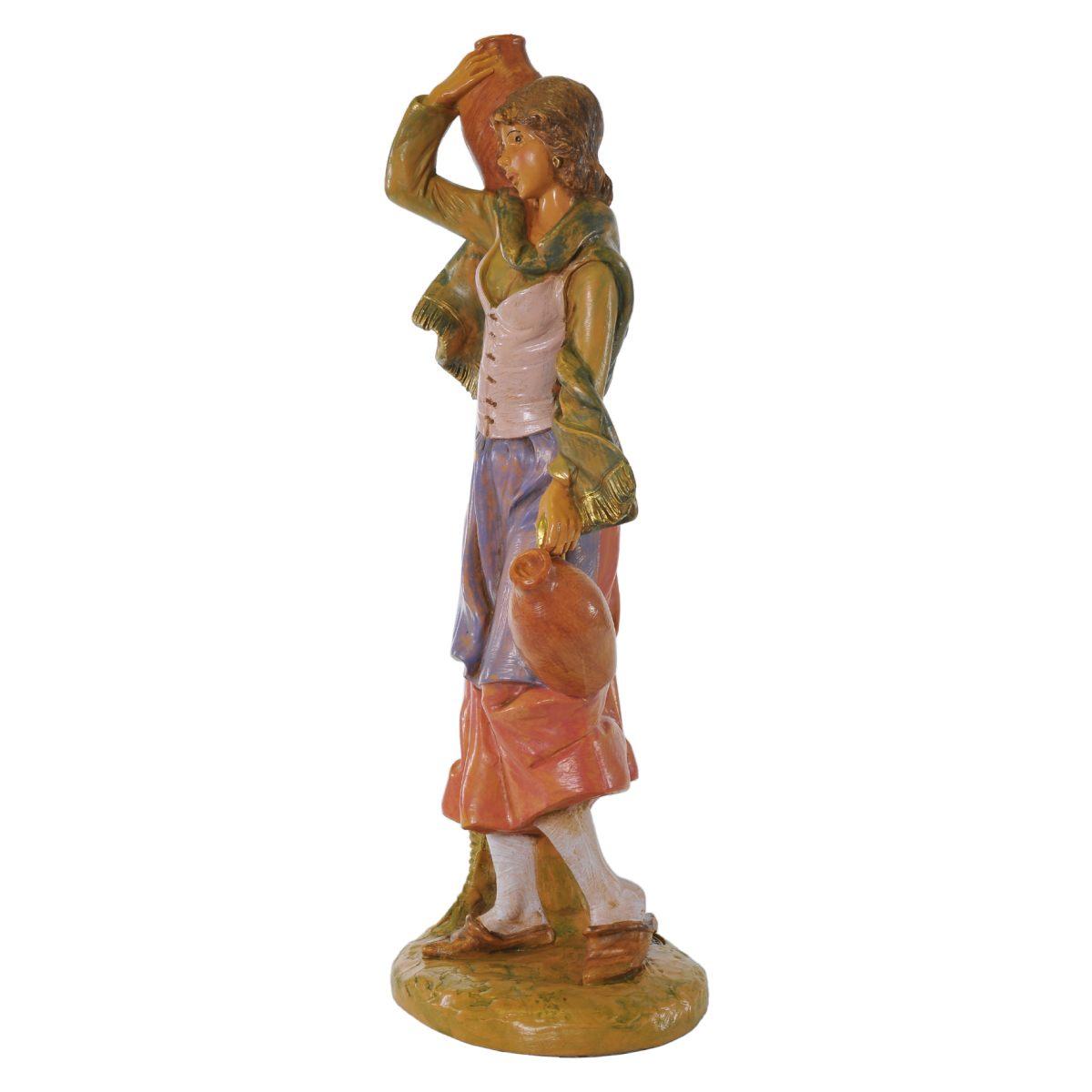Statua presepe 30 cm pastorella brocche