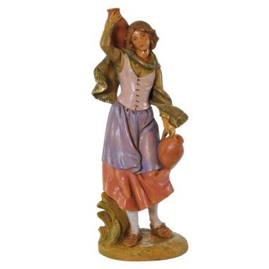 Statua presepe 30 cm pastorella brocche