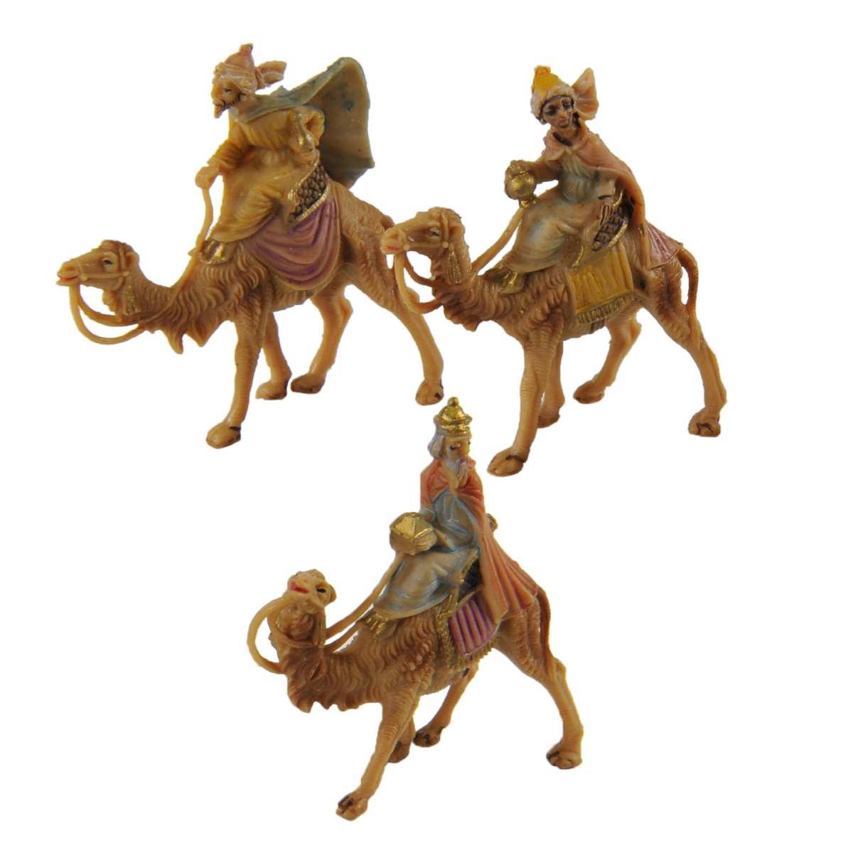 Statua presepe 4 cm re magi cammello