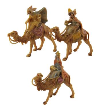 Statua presepe 4 cm re magi cammello