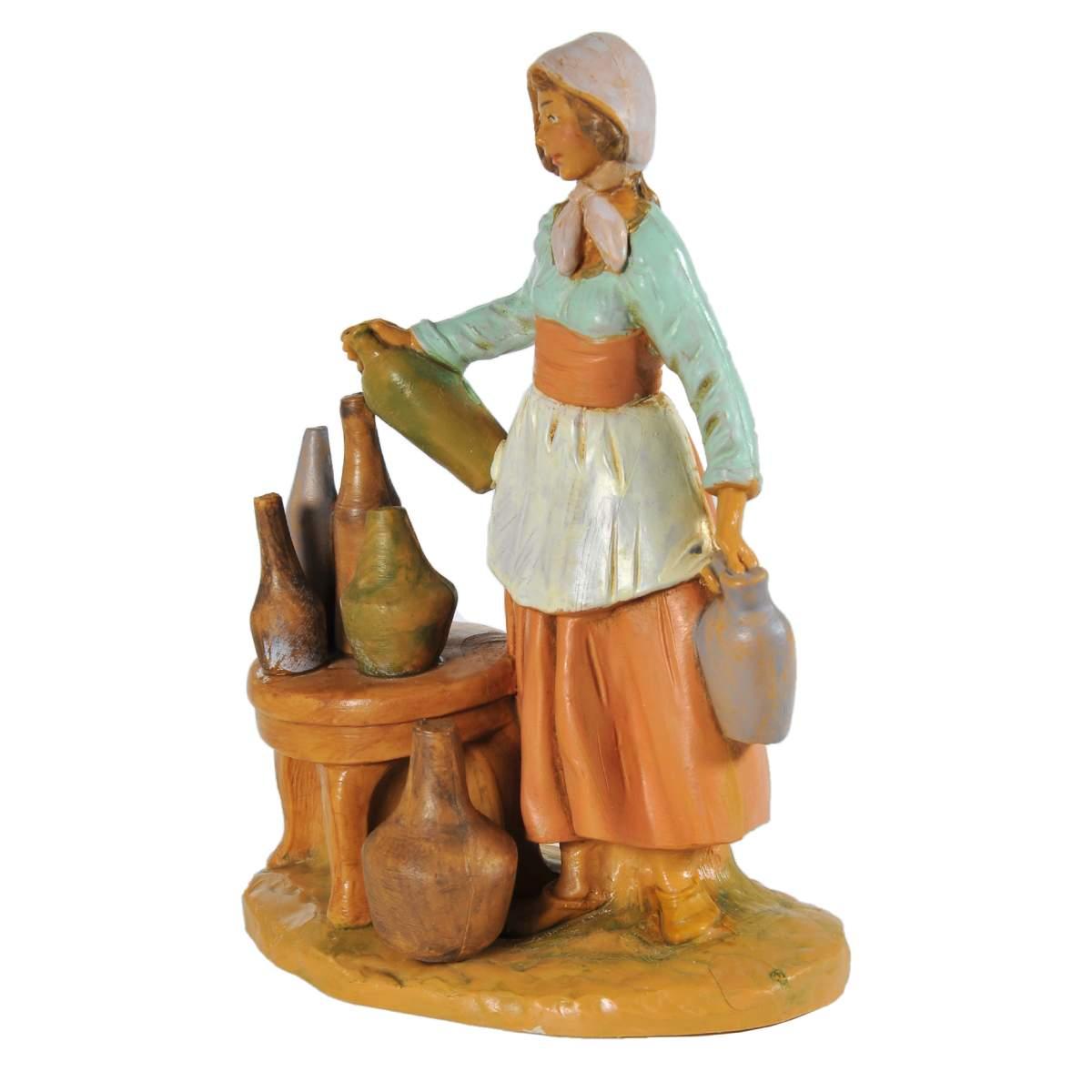 Statua presepe 12 cm vetraia vasi bottiglie