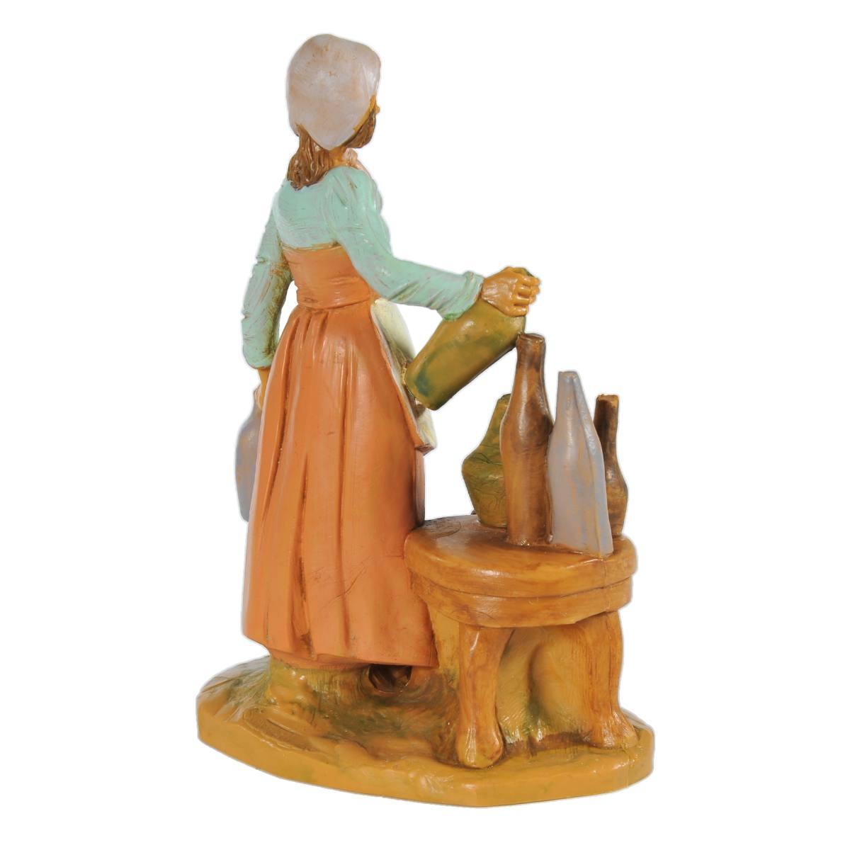 Statua presepe 12 cm vetraia vasi bottiglie