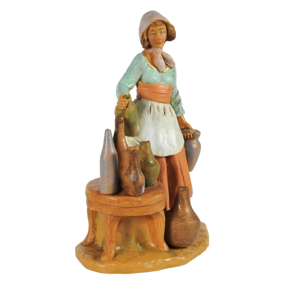 Statua presepe 12 cm vetraia vasi bottiglie