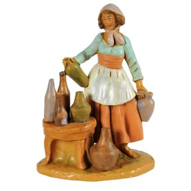 Statua presepe 12 cm vetraia vasi bottiglie