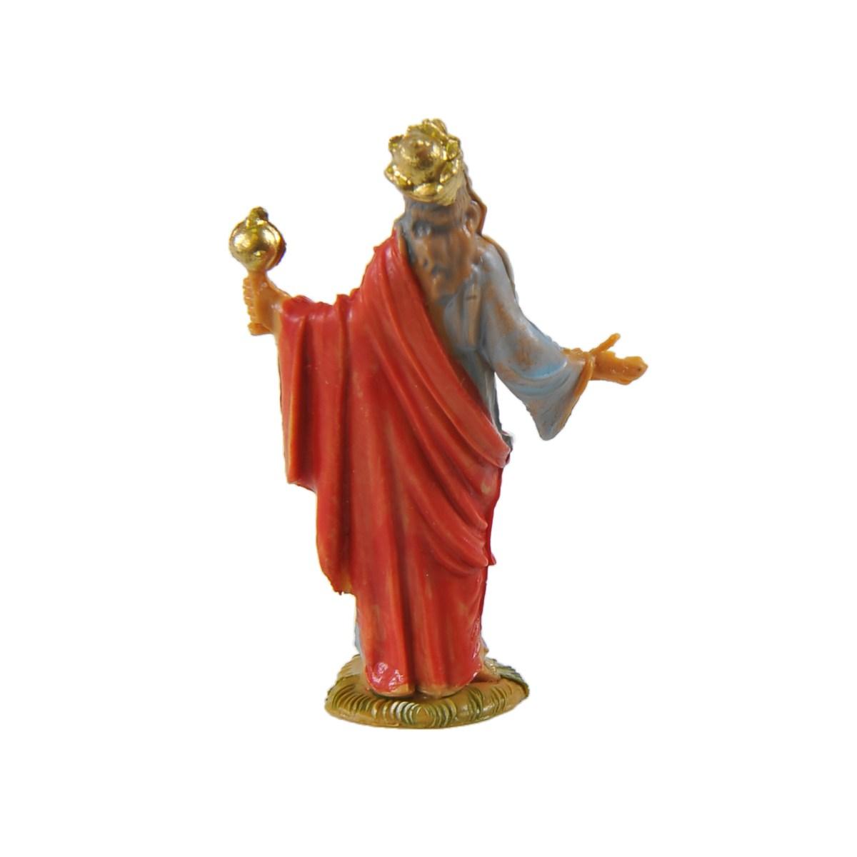 Statua presepe 4 cm re magio melchiorre