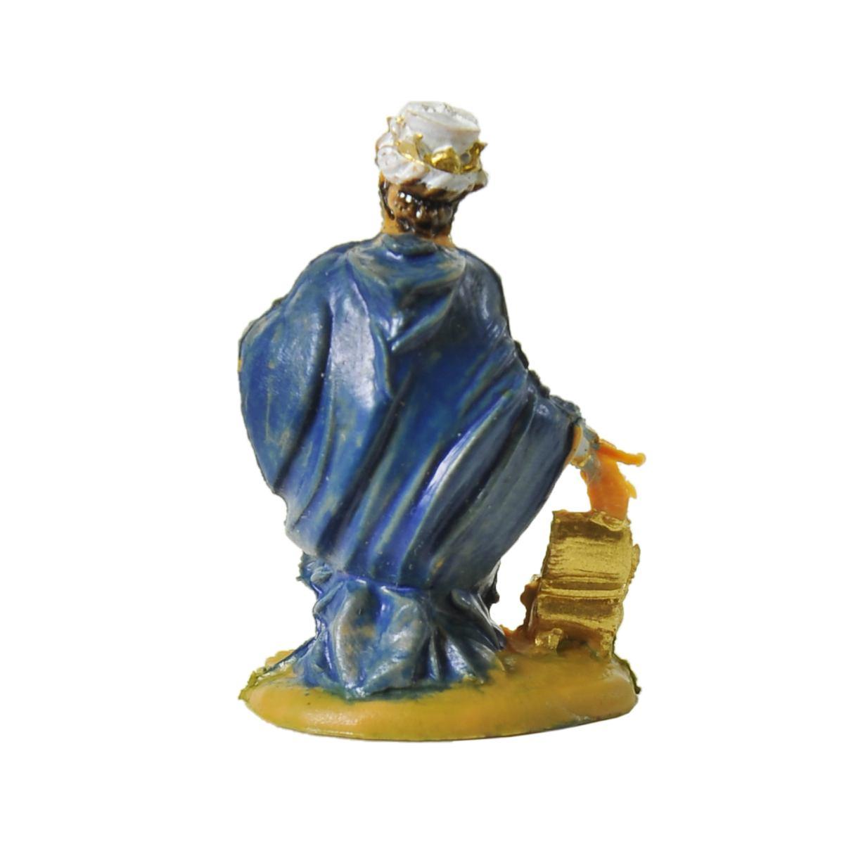 Statua presepe 4 cm re magio gaspare