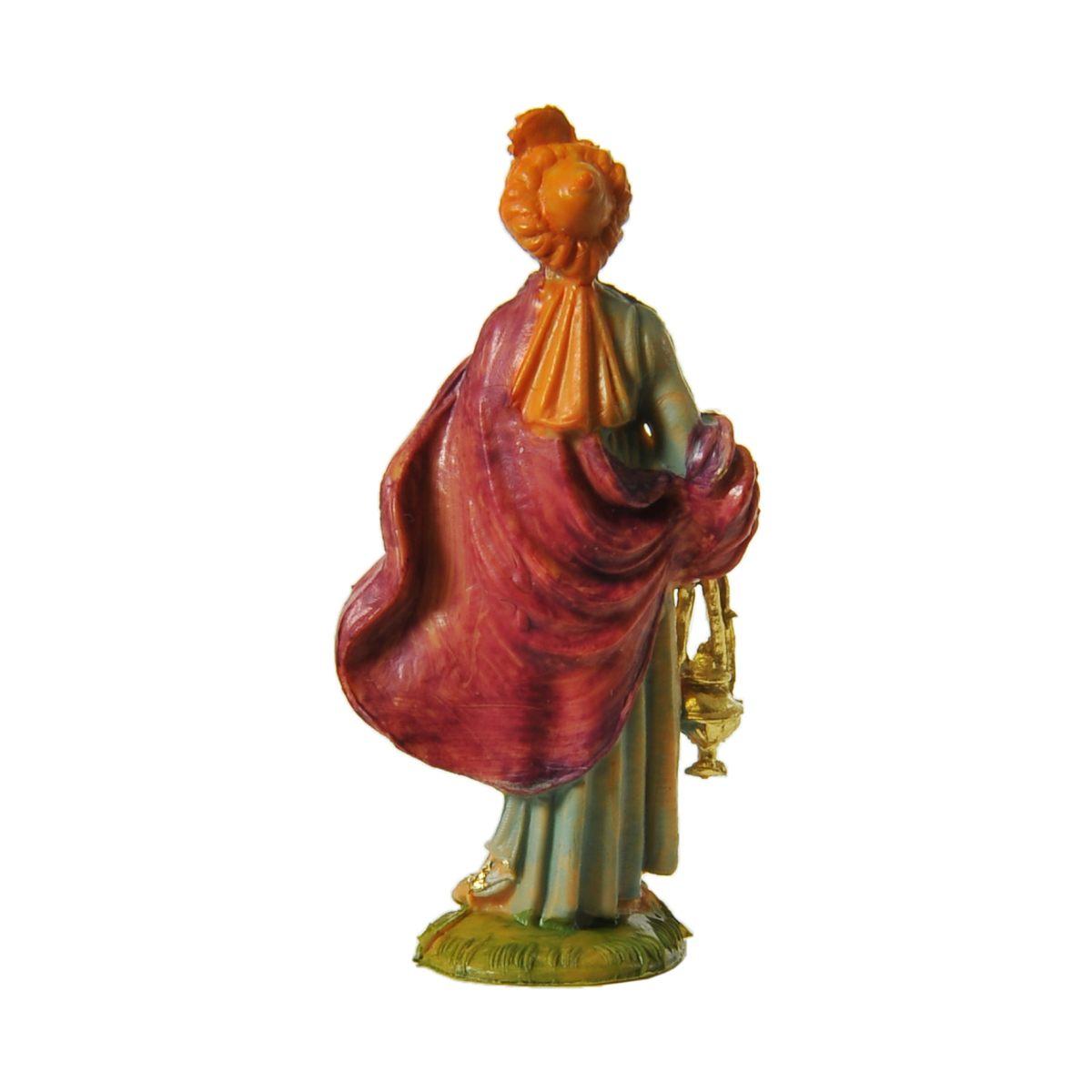 Statua presepe 4 cm re magio baldassarre