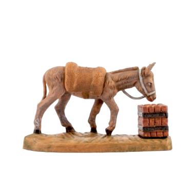 Statua presepe 9.5 cm asino mangiatoia