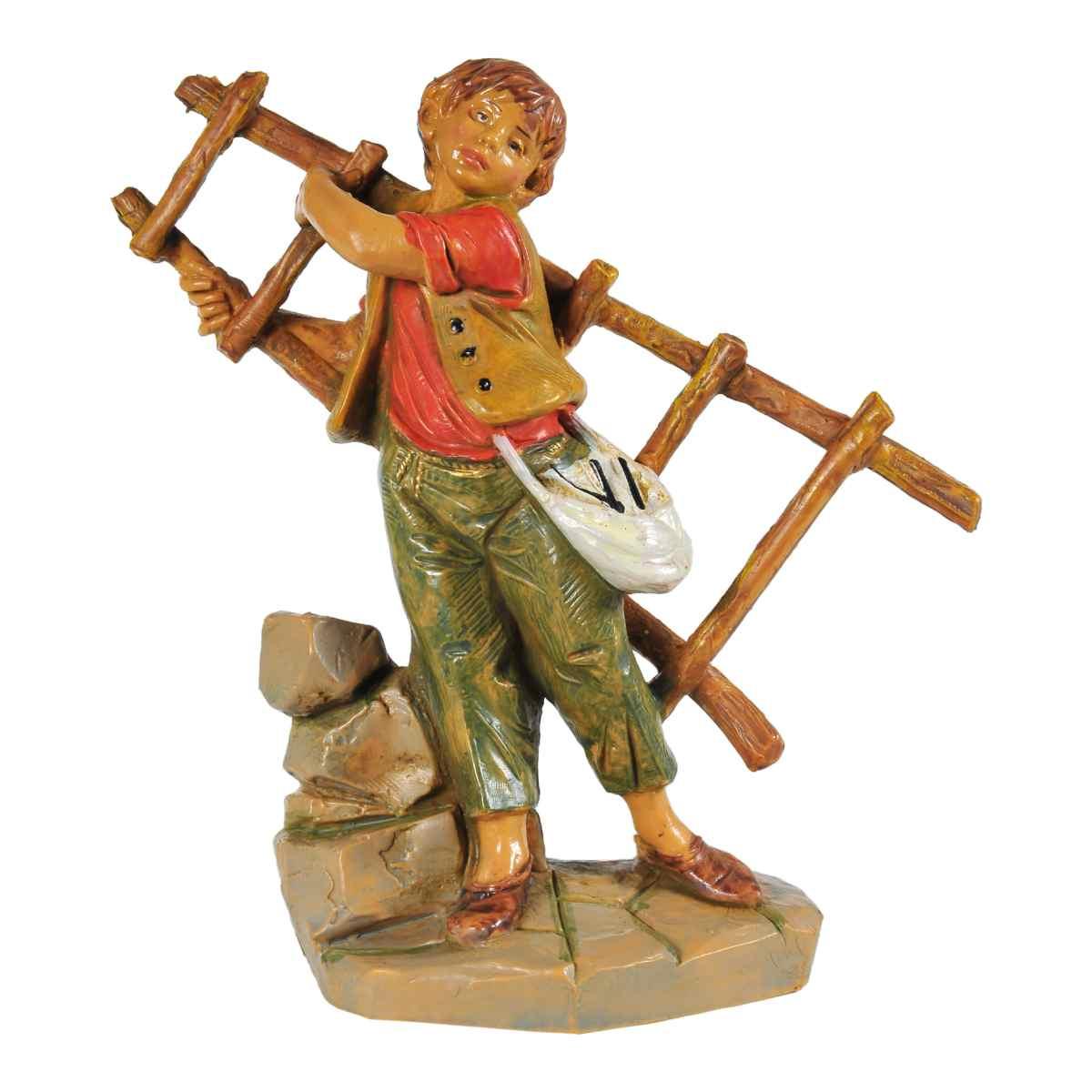 Statua presepe 12 cm pastorello scala