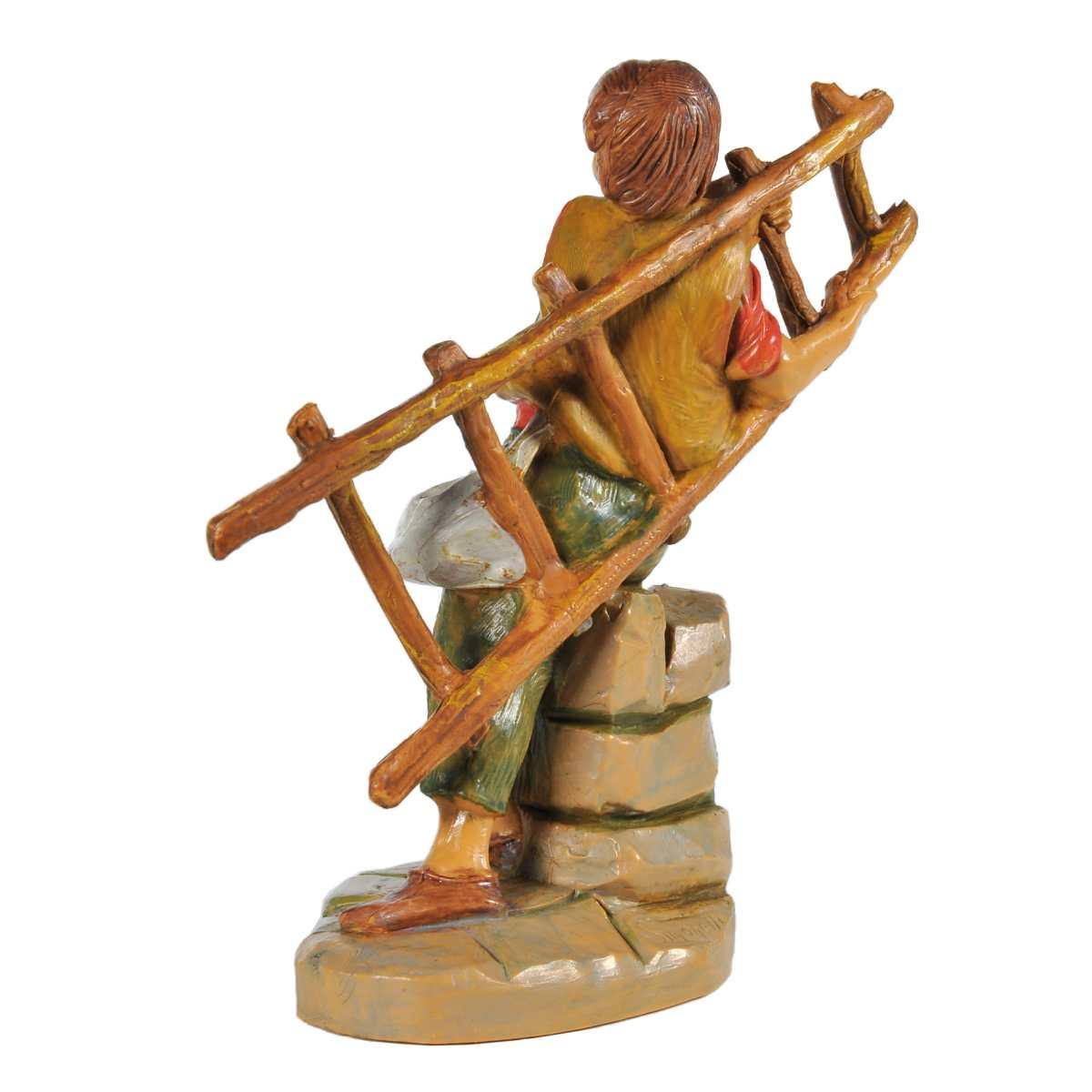 Statua presepe 12 cm pastorello scala