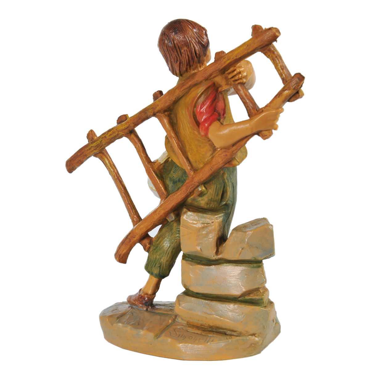 Statua presepe 12 cm pastorello scala